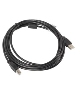 Kabel Lanberg CA-USBA-11CC-0030-BK (USB 2.0 typu A M - USB 2.0 typu B M 3m kolor czarny)