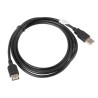Kabel Lanberg CA-USBE-10CC-0018-BK (USB 2.0 M - USB 2.0 F 1,8m kolor czarny)