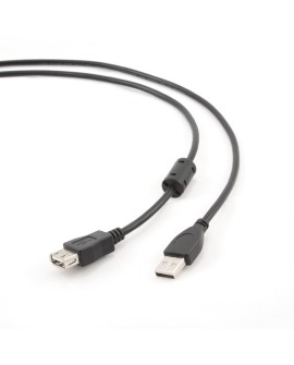 Kabel GEMBIRD CCP-USB2-AMAF-6 (USB 2.0 typu A F - USB 2.0 typu B M 1,8m kolor czarny)