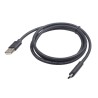 Kabel GEMBIRD CCP-USB2-AMCM-1M (USB 2.0 M - USB typu C M 1m kolor czarny)