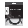 Kabel GEMBIRD CCP-USB2-AMCM-1M (USB 2.0 M - USB typu C M 1m kolor czarny)