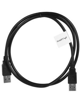 LANBERG KABEL USB-A 2.0 M/M 1M CZARNY CA-USBA-20CU-0010-BK