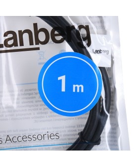 LANBERG KABEL USB-A 3.0 M/M 1M CZARNY CA-USBA-30CU-0010-BK