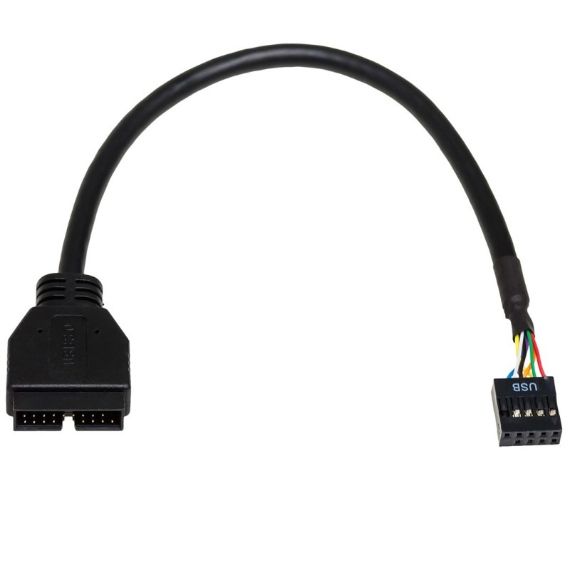 Kabel Akyga AK-CA-28 (IDC 10 pin F - IDE 20-pin M 0,20m kolor czarny)
