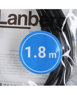 LANBERG KABEL USB-A 2.0 M/M 1.8M CZARNY CA-USBA-20CU-0018-BK