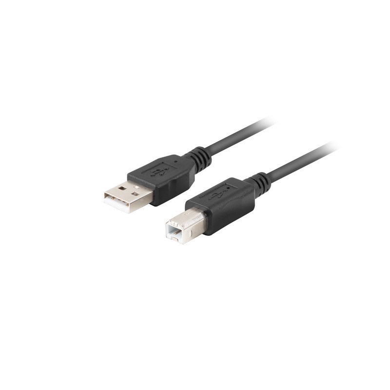 LANBERG KABEL USB-A- USB-B M/M 2.0 1M FERRYT CZARNY BOX CA-USBA-15CU-0010-BK