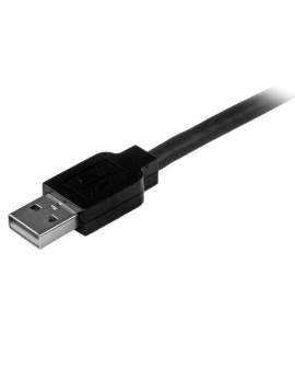 StarTech.com 15m USB 2.0, M/M kabel USB USB A USB B Aluminium, Czarny