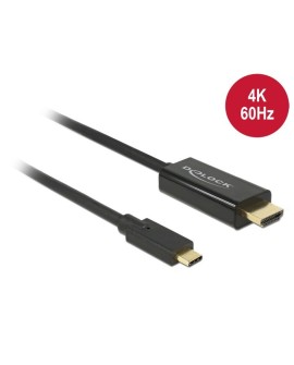 DeLOCK 85292 adapter kablowy 3 m USB Type-C HDMI Czarny