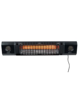 Promiennik podczerwieni Sunred SOUND-2000W Heater, Sun and Sound Ultra Wall, 2000 W, Czarny