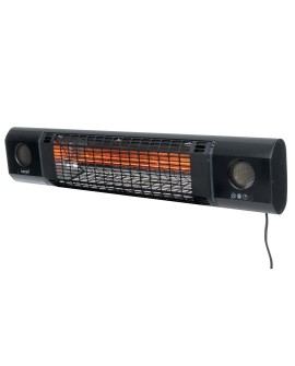Promiennik podczerwieni Sunred SOUND-2000W Heater, Sun and Sound Ultra Wall, 2000 W, Czarny