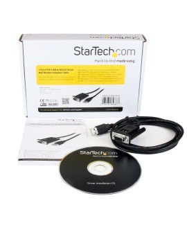 StarTech.com ICUSB232FTN kabel równoległy Czarny 1,7 m USB Typu-A DB-9