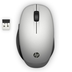 HP 300 Dual Mode Mysz bezprzewodowa, srebrno-czarna, 3600DPI