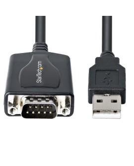 StarTech.com 1P3FPC-USB-SERIAL zmieniacz płci / kabli DB-9 USB Type-A (4 pin) USB 2.0 Czarny