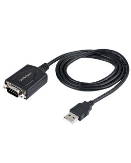 StarTech.com 1P3FPC-USB-SERIAL zmieniacz płci / kabli DB-9 USB Type-A (4 pin) USB 2.0 Czarny