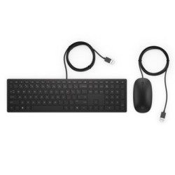 HP Pavilion Deskset 400 zestaw klawiatura przewodowa (USB) SK, czarna