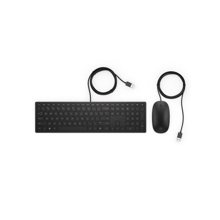 HP Pavilion Deskset 400 zestaw klawiatura przewodowa (USB) SK, czarna