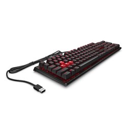 HP Omen by HP Encoder klawiatura przewodowa (USB) CZ/SK, brązowa do gry, mechaniczna podświetlana rodzaj