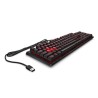 HP Omen by HP Encoder klawiatura przewodowa (USB) CZ/SK, brązowa do gry, mechaniczna podświetlana rodzaj
