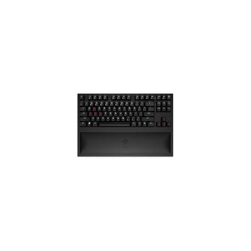 HP Omen Spacer TKL klawiatura bezprzewodowa US, czarna integrovaná, do gry, mechaniczna podświetlana rodzaj 2.4 [GHz]