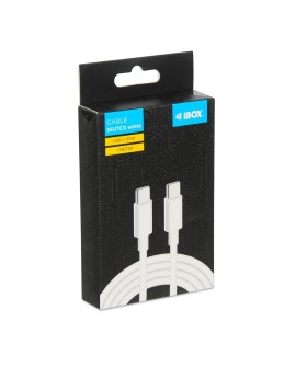IBOX KABEL IKUTCS1W USB-C 60W SILICON 1M WHITE