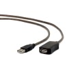 Kabel GEMBIRD UAE-01-10M (USB M - USB F 10m kolor czarny)