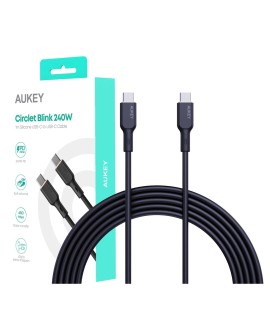 AUKEY CB-SCC241 KABEL USB-C 5A 240W 20V 1M SILICONE