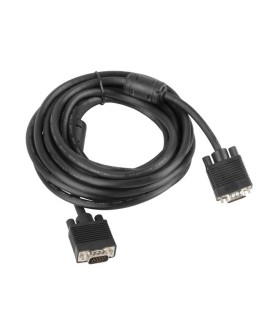 Kabel Lanberg CA-VGAC-10CC-0050-B (D-Sub (VGA) M - D-Sub (VGA) M 5m kolor czarny)