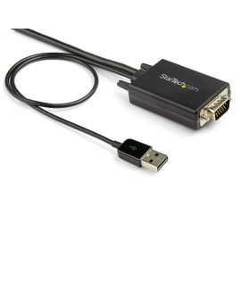 StarTech.com VGA2HDMM2M adapter kablowy 2 m USB Type-A + VGA (D-Sub) HDMI Typu A (Standard) Czarny