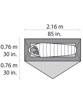 MSR Hubba NX Tent Namiot kopułowy 1 os. Szary