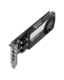 Karta graficzna PNY NVIDIA T1000 4GB, GDDR6, 4x DisplayPort, PCI Express 3.0, LP - ATX bracket, Small Box