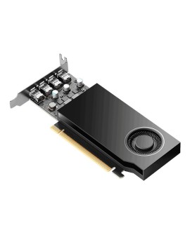 PNY NVIDIA A400 4GB GDDR6 64-bit, Low Profile, PCIe 4.0 x8, Single slot, 4 x Mini DisplayPort 1.4a, 50W, LP bracket, 4 x mDP to