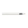Kabel koncentryczny DIGITUS RG-6, 75 Ohm, ekran (2x folia +oplot 77%), Eca, PVC, 100m, biały