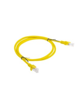 Patchcord UTP Lanberg PCU5-10CC-0100-Y (RJ45 - RJ45 1m UTP kat. 5e kolor żółty)