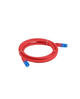 LANBERG PATCHCORD S/FTP KAT.6A 0.5M CZERWONY LSZH CCA (FLUKE PASSED) PCF6A-10CC-0050-R