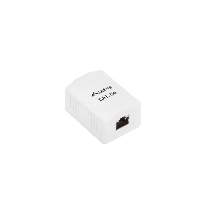 Gniazdo natynkowe Lanberg OS5-0001-W (RJ-45 kat. 5e FTP kolor biały)