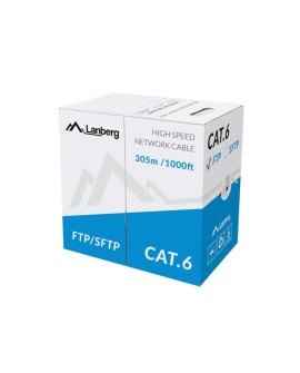 Kabel sieciowy Lanberg LCF6-11CU-0305-S (FTP 305m kat. 6 kolor szary)