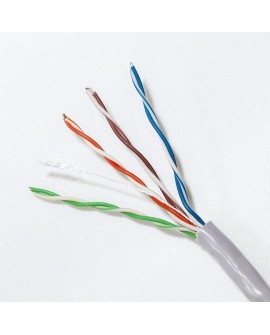 QOLTEC KABEL SIECIOWY SKRĘTKA UTP | CAT5E | 305M | PVC SZARY