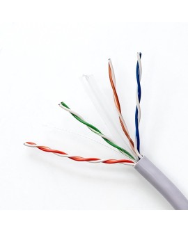 QOLTEC KABEL SIECIOWY SKRĘTKA UTP | CAT6 | 305M | PVC SZARY