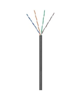 TECHLY KABEL SKRĘTKA KAT 5E UTP DRUT 100M CZARNA Z
