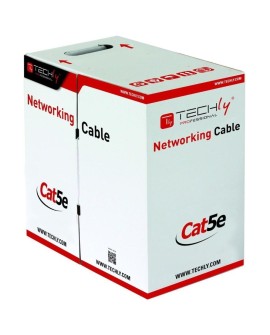 TECHLY SKRĘTKA U/UTP CAT5E DRUT 305M CCA SZARA ITP