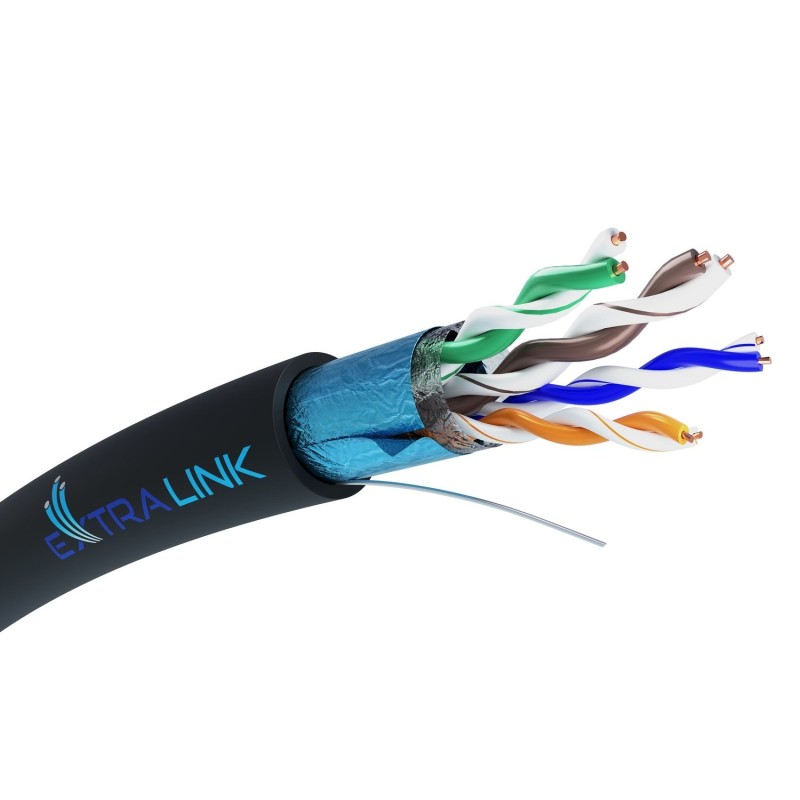 EXTRALINK KABEL SKRĘTKA CAT5E FTP (F/UTP) V2 OUTDO