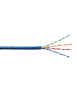 Kabel Emiter Net UTP (U/UTP) kat.5e, linka, 4x2x24AWG, PCW, niebieski