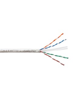 Kabel Emiter Net UTP (U/UTP) kat.6 450MHz, drut, standard, PVC, szary