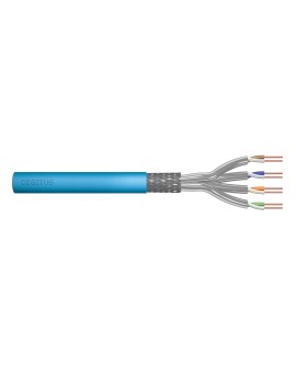 Kabel instalacyjny DIGITUS kat.6A, S/FTP, Eca, AWG23/1, LSOH, 50m, niebieski, ofoliowany