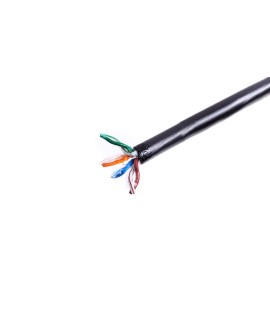 Kabel instalacyjny zewnętrzny żelowany DIGITUS kat.5e, U/UTP, AWG 24/1, PE, 305m, czarny, szpula