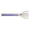 Kabel instalacyjny DIGITUS kat.6, U/UTP, Dca, AWG 23/1, LSOH, 50m, fioletowy