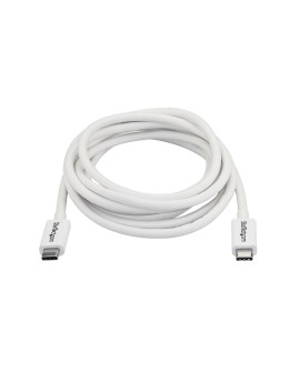 StarTech.com TBLT3MM2MW kabel Thunderbolt 2 m 20 Gbit/s Biały