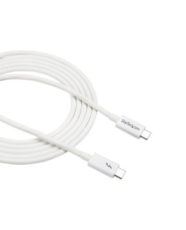 StarTech.com TBLT3MM2MW kabel Thunderbolt 2 m 20 Gbit/s Biały