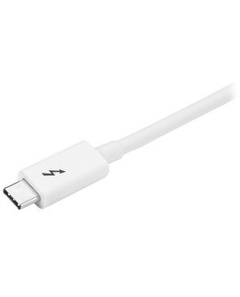StarTech.com TBLT3MM2MW kabel Thunderbolt 2 m 20 Gbit/s Biały