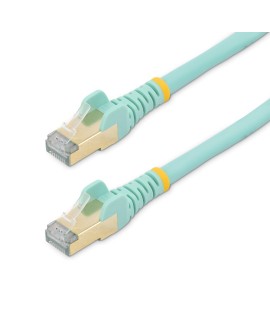 StarTech.com 6ASPAT7MAQ kabel sieciowy Kolor Aqua 7 m Cat6a S/UTP (STP)